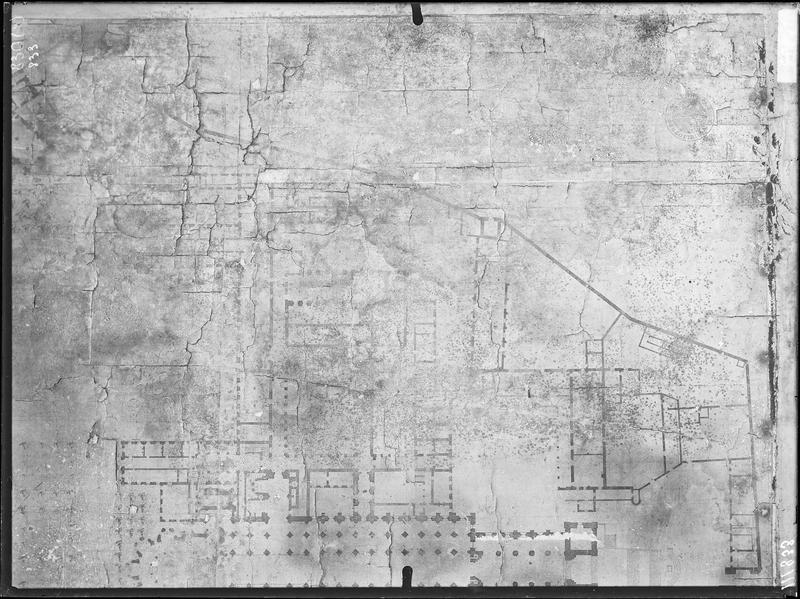 Fouille de Cluny, plan de cadastre vers 1750 (4)