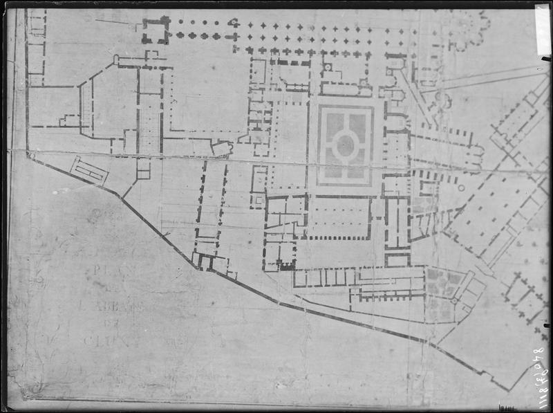 Fouille de Cluny, plan de cadastre de 1715 (3)