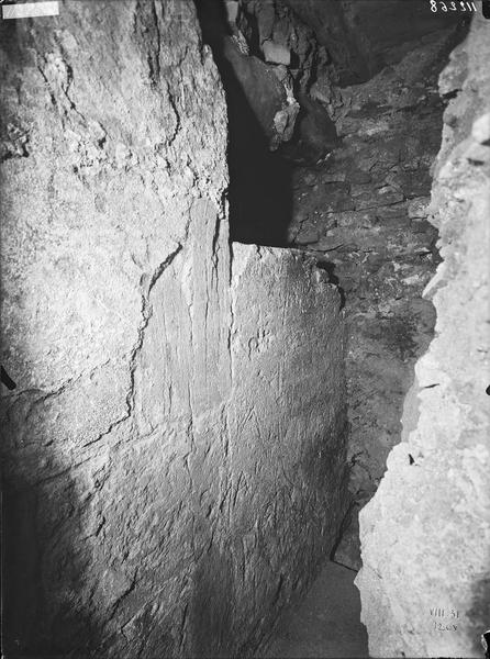 Fouille XXX, mur sud du narthex et portrait de M  Conant