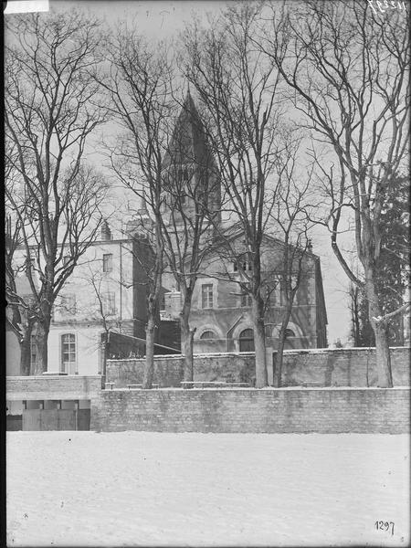 Fouille de Cluny, site du sanctuaire sous la neige