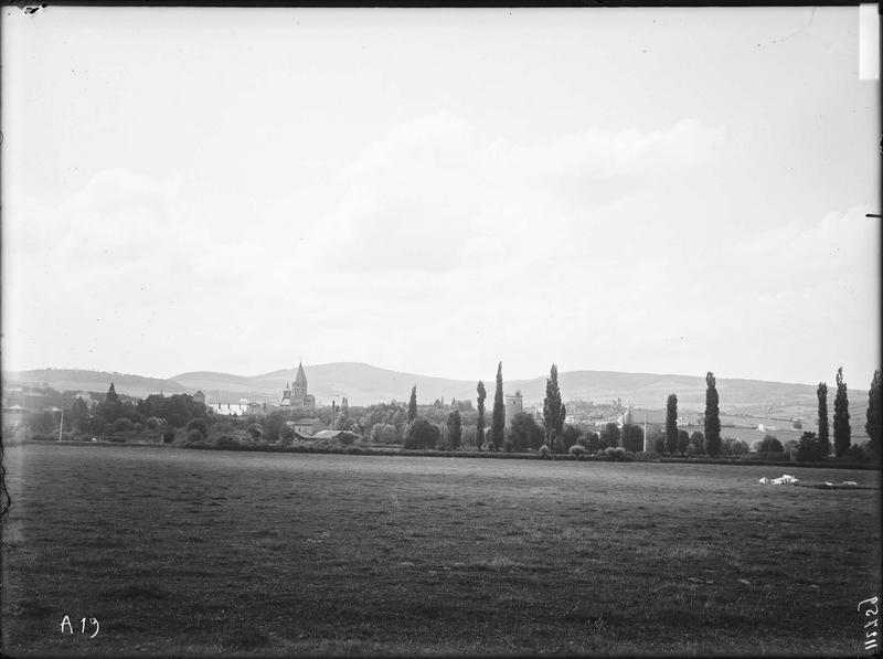 Fouille de Cluny, vue générale de Cluny côté est