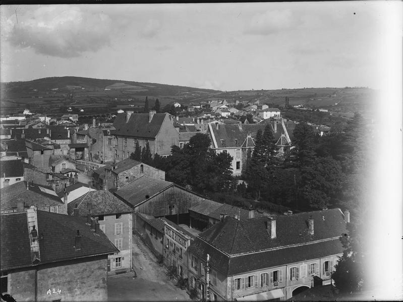 Fouille de Cluny, vue sur la ville vers l'ouest