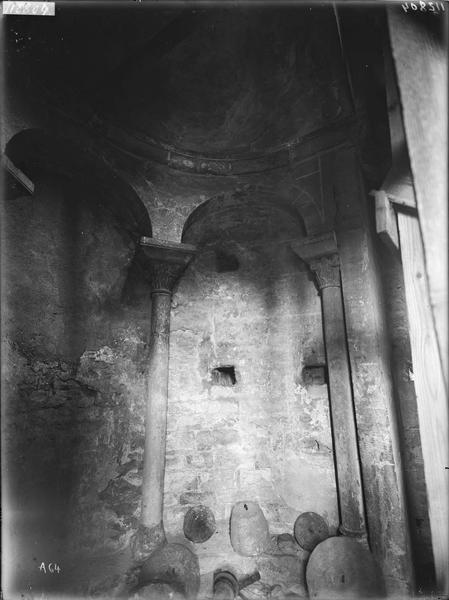 Fouille de Cluny, chapelle Saint-Gabriel avant restauration, abside