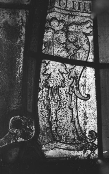 Saint Pierre, panneau de vitrail, détail