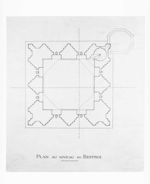 Plan du nouveau beffroi