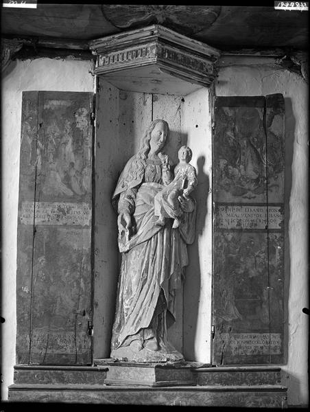 Vierge à l'Enfant, statue en bois