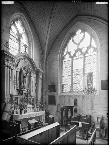 Intérieur de la chapelle vers le sud-est