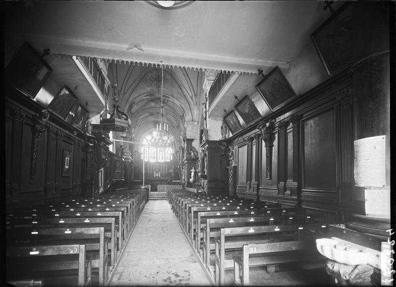 Boiseries, vue d'ensemble vers le choeur