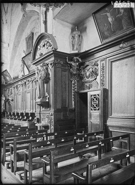 Boiseries de la nef, côté droit