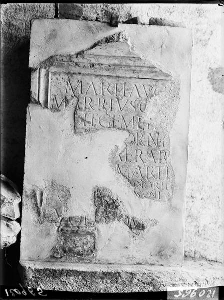 Fragment d'une dédicace à Mars - © Ministère de la Culture (France), Médiathèque du patrimoine et de la photographie, diffusion RMN-GP