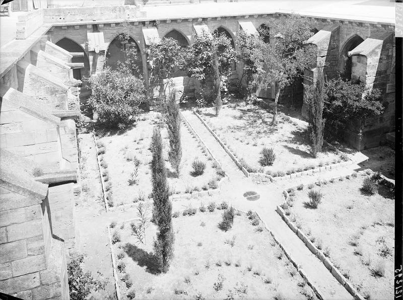 Jardins du cloître, vue plongeante