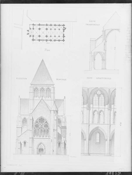 Plan, coupe et élévation. Plan, coupe et élévation