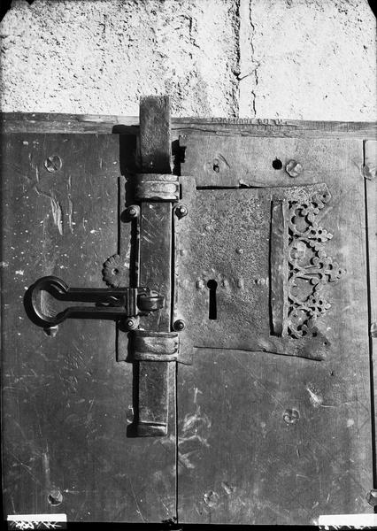 Serrure d'une porte de tribune