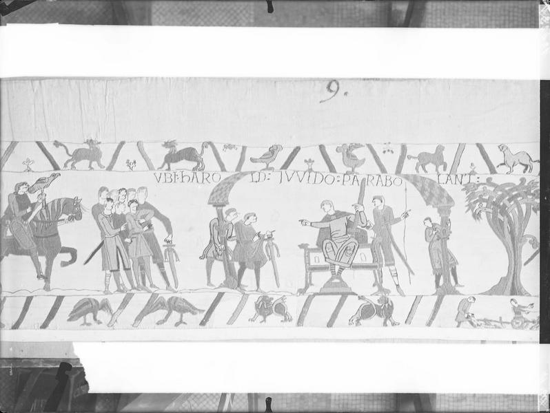 Tapisserie de Bayeux : Où Harold et Guy s'entretiennent