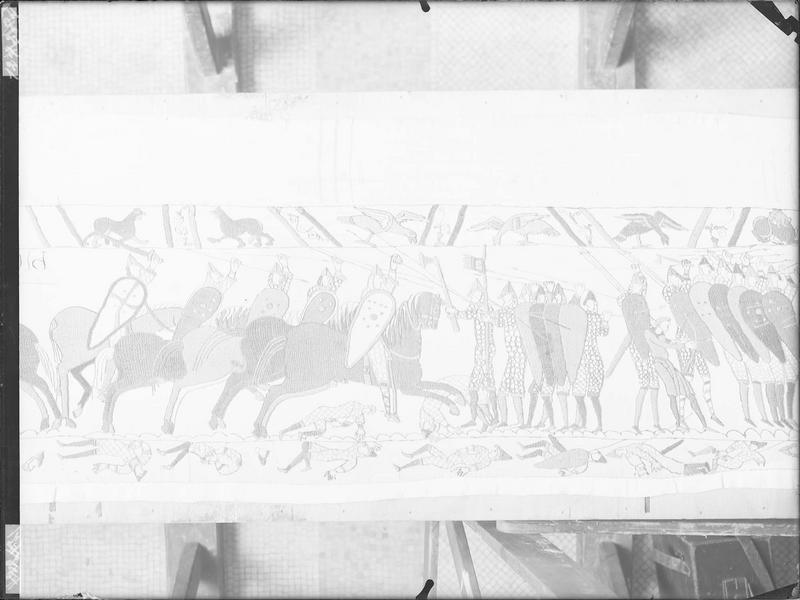 Tapisserie de Bayeux : Ici le duc Guillaume harangue ses soldats