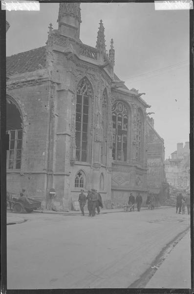 Abside après le bombardement de 1944