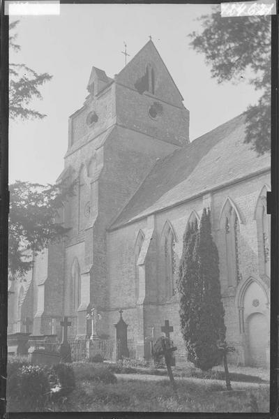 Côté sud-ouest après le bombardement de 1944