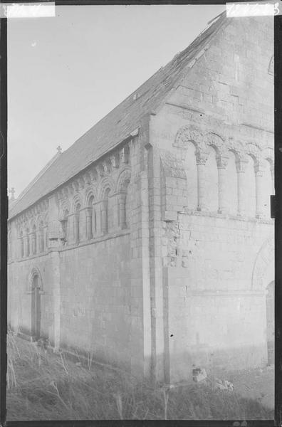 Côté sud-ouest après le bombardement de 1944