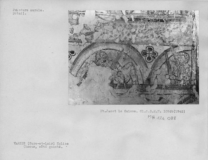 Côté gauche du choeur, détail de l'extrémité droite