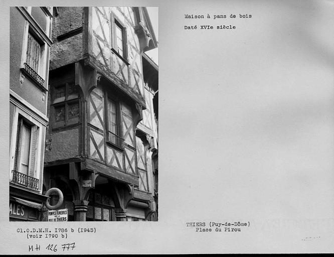 Façade à pans de bois