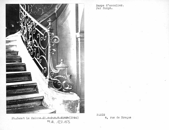 Escalier et rampe en fer forgé