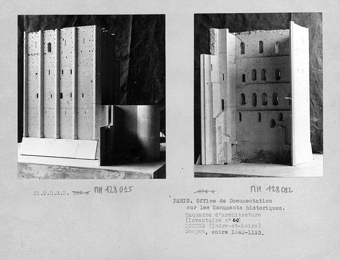 Maquette de l'extérieur du donjon