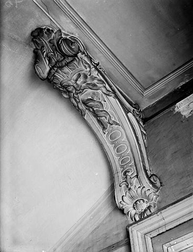 Décoration du vestibule, détail de la corniche