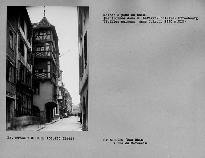 Façade à pans de bois