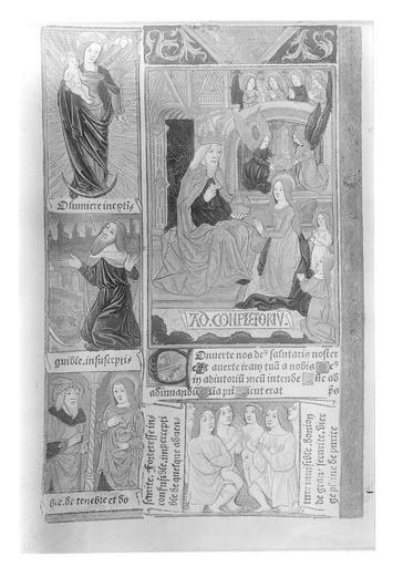 Couronnement de la Vierge, incunable, France, n°49