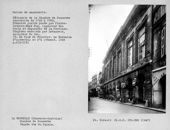 Ensemble de la façade rue du Palais