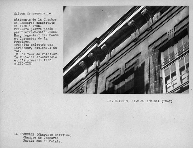 Corniche, façade rue du Palais