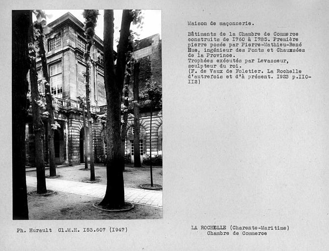 Extrémité du bâtiment sud sur colonnade