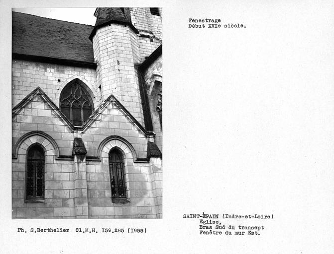 Fenestrage est du bras sud du transept