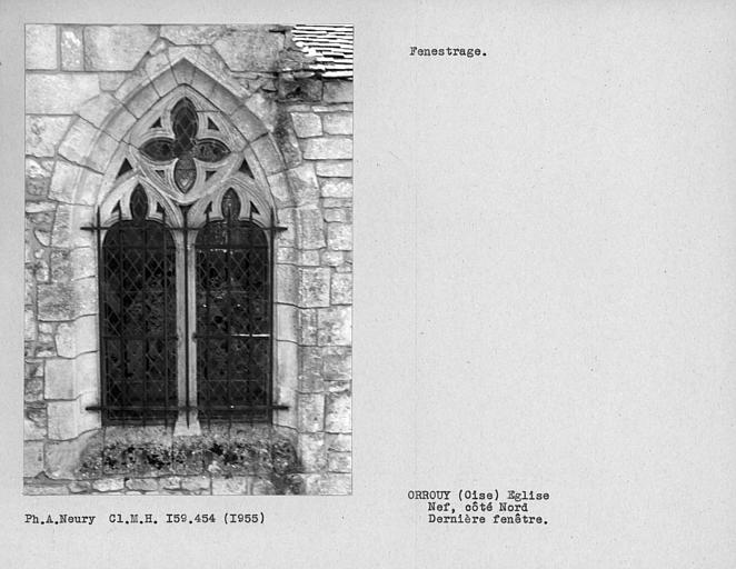Fenestrage de la nef, côté nord, dernière fenêtre