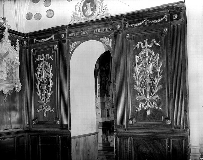 Troisième chapelle latérale nord : boiseries