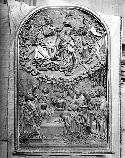 Bas-relief : Assomption, Couronnement de la Vierge