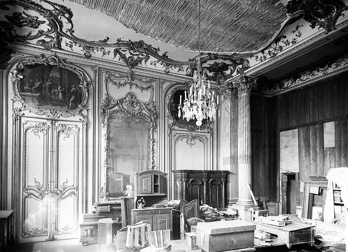 Chambre du Dais : boiseries et plafond doré