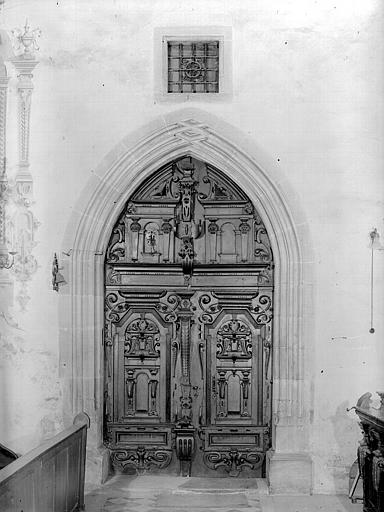 Porte sculptée, intérieur