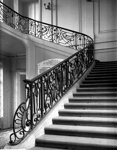 Rampe d'escalier en fer forgé