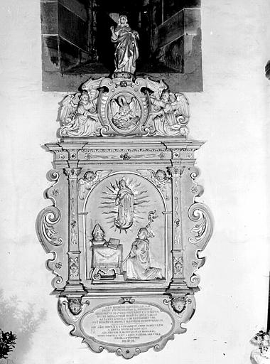 Epitaphe de l'abbé Matern