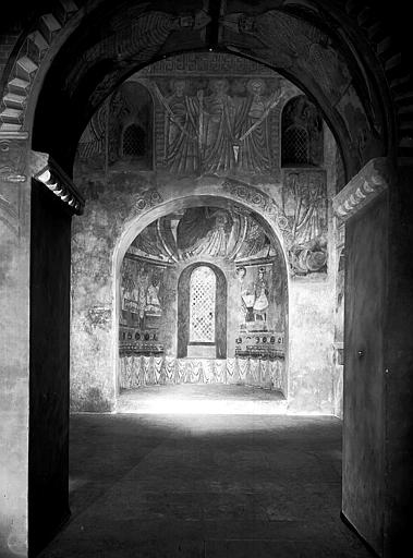 Relevés de fresques de l’église Saint-Martin de Vicq, Nohant-Vicq : ensemble du choeur et cul-de-four