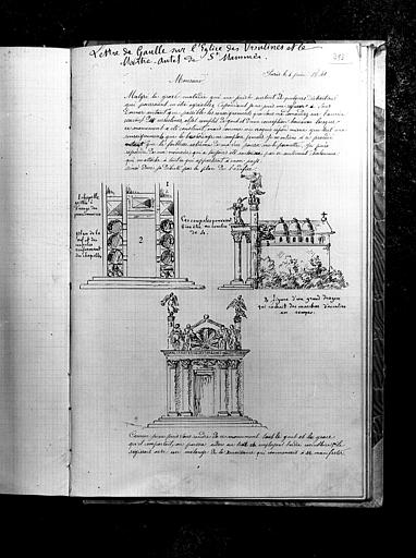 Essai sur l'histoire de la ville de Langres : lettre de Gaule sur l'église des Ursulines et le maître-autel de Saint-Mammes