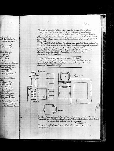 Essai sur l'histoire de la ville de Langres : trois plans, Jacobins, Capucins, Carmes