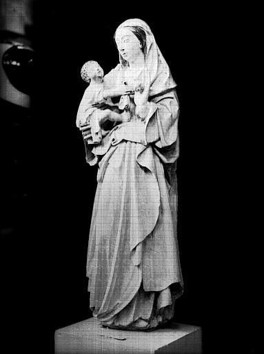 Statue, Vierge à l'Enfant, état après restauration