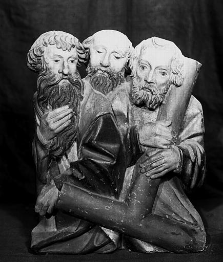 Retable de Dangolsheim, bois peint et sculpté