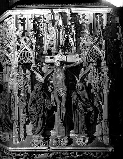 Chaire à prêcher, cuve, la Crucifixion