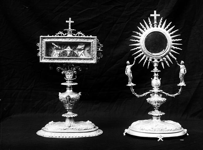 Ostensoir, 1632, reliquaire-monstrance, 1685, argent repoussé - © Ministère de la Culture (France), Médiathèque du patrimoine et de la photographie, diffusion RMN-GP