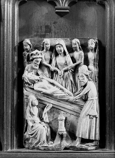 Retable en albâtre, Mise au tombeau