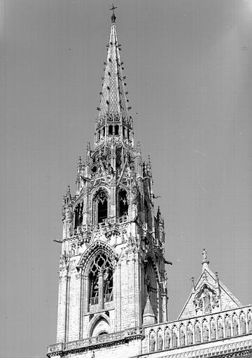 Façade ouest, clocher nord, Galerie des Rois