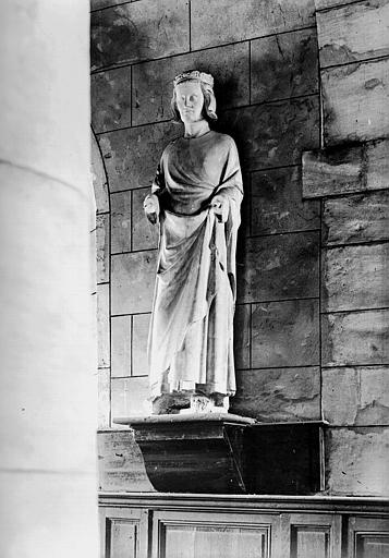 Statue, saint Louis, pierre